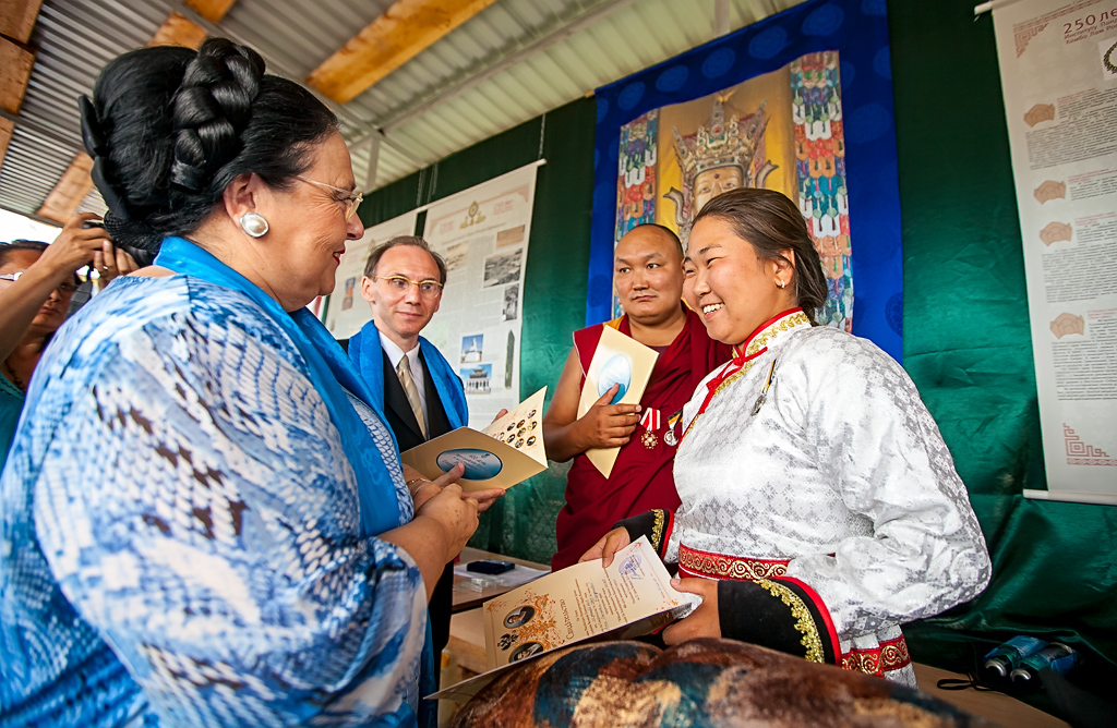  Государыня Великая Княгиня Мария Владимировна посетила Резиденцию Хамбо Ламы , Фото с места события собственное