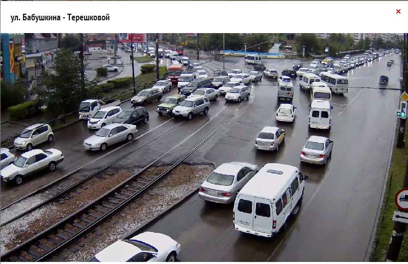 Мощный ливень накрыл столицу Бурятии минувшей ночью. Скриншот с сайта trafjam.ru, Фото с места события из других источников