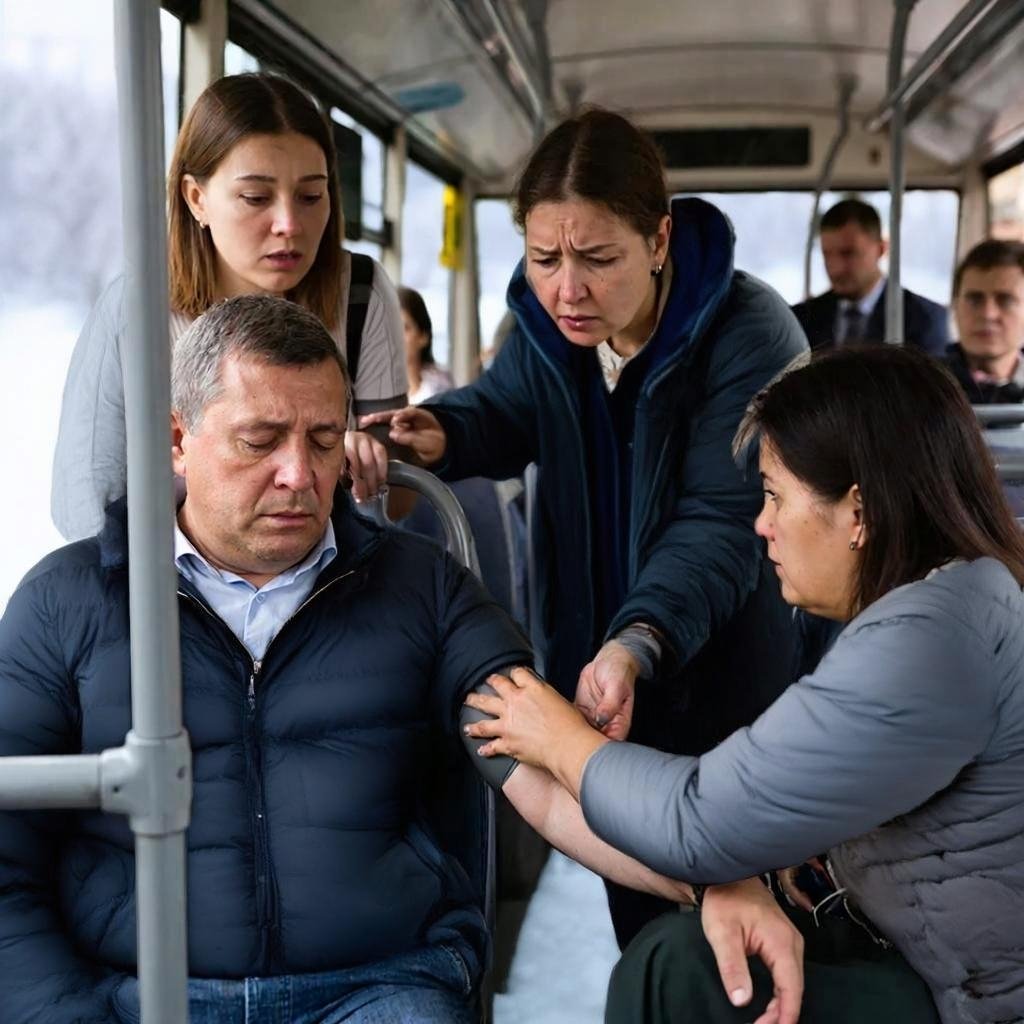 Женщинам удалось стабилизировать состояние больного до приезда скорой Сгенерировано ИИ