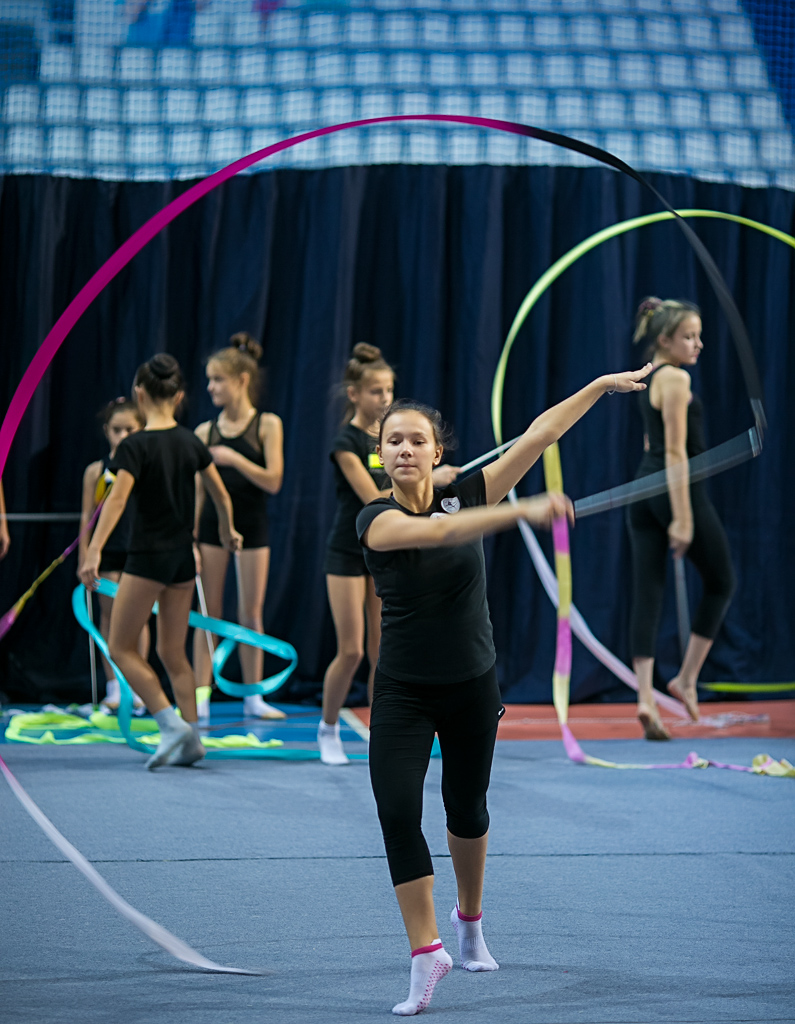 Секреты мастерства узнают юнные гимнастки, Фото с места события собственное