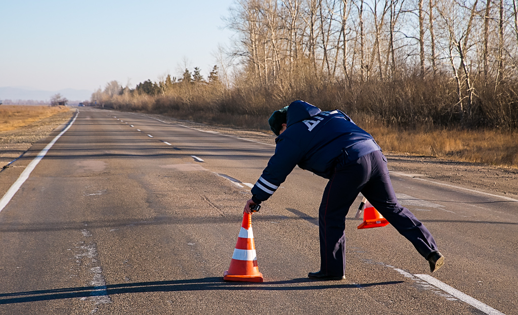 МЧС учения на федеральной трассе , Фото с места события собственное