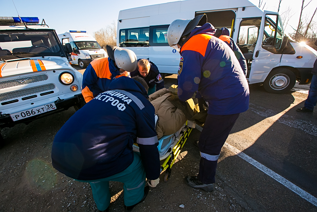 МЧС учения на федеральной трассе , Фото с места события собственное