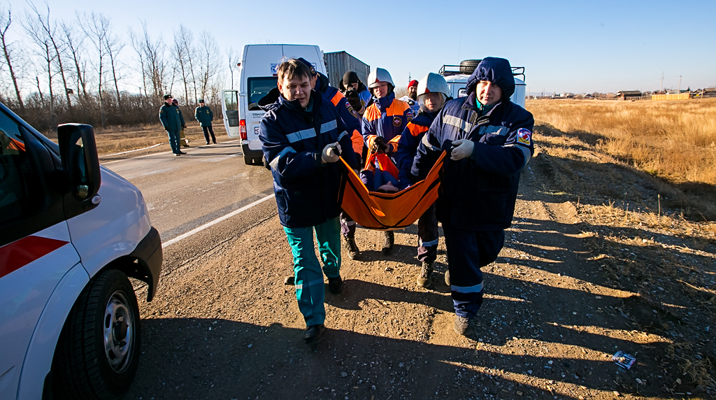 МЧС учения на федеральной трассе , Фото с места события собственное