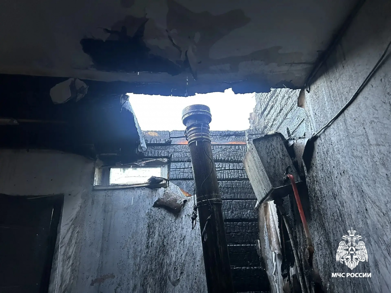 Пожар в Улан-Удэ: женщина получила ожоги стопы МЧС по Бурятии