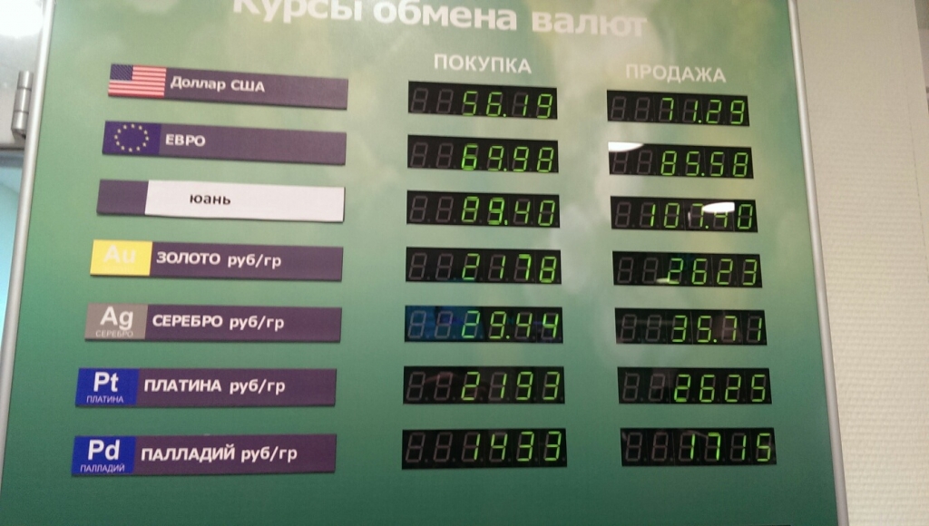 Доллар за 71 рубль, евро — за 90 продают банки в Улан-Удэ по данным на утро 18 декабря, Фото с места события собственное