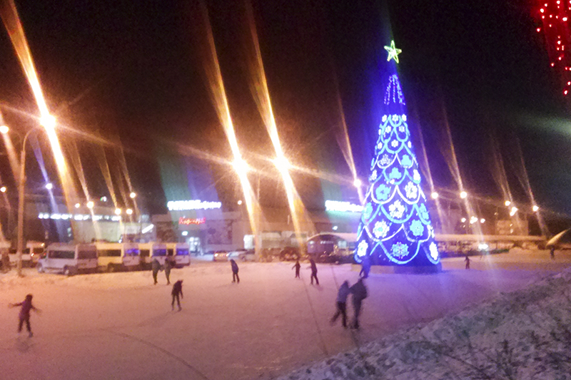 Новогодние городки в Улан-Удэ, Фото с места события собственное