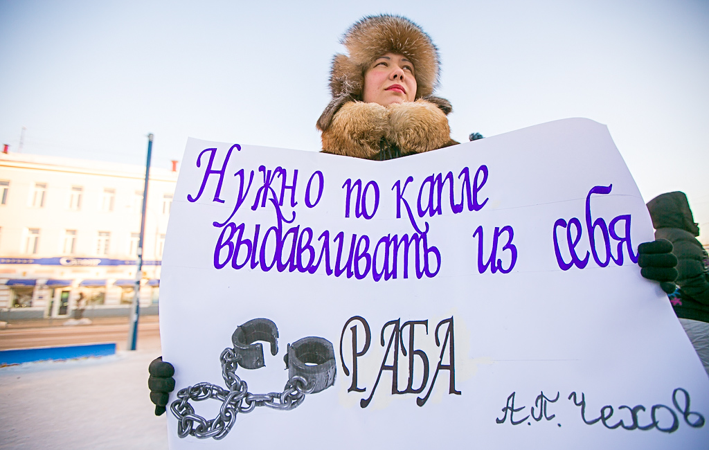 Участники БГУ цитировали русских классиков, Фото с места события собственное