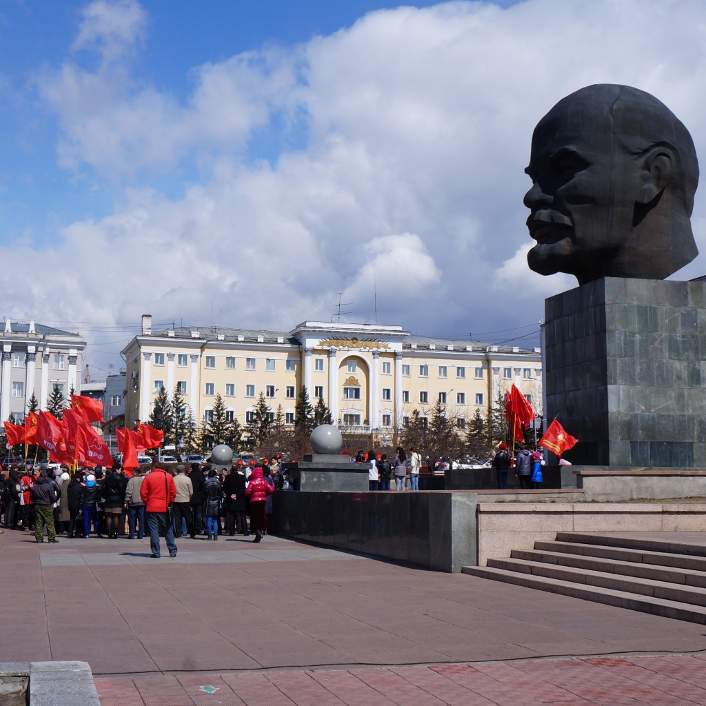 Торжественный митинг, посвященный 145 годовщине со Дня рождения Владимира Ильича Ленина, Фото с места события собственное
