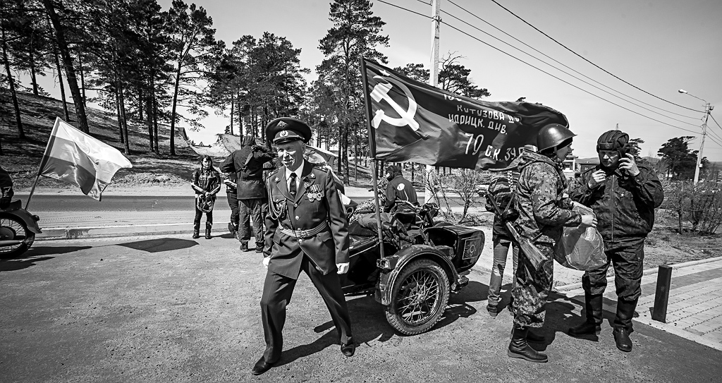 Гонщики Улан-Удэ посвятили марафон 70-летию Победы в Великой Отечественной войне, Фото с места события собственное
