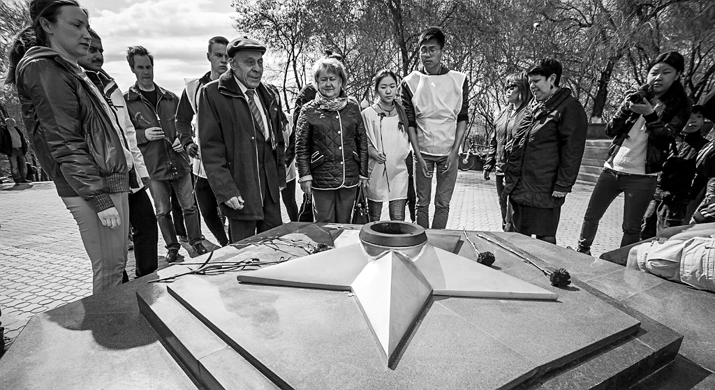 Гонщики Улан-Удэ посвятили марафон 70-летию Победы в Великой Отечественной войне, Фото с места события собственное