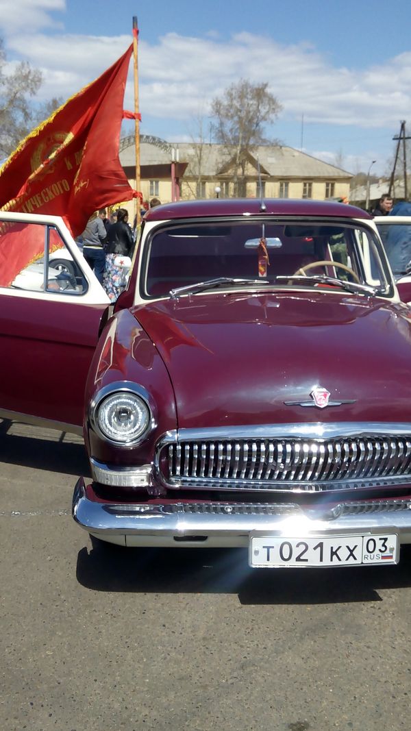 Выражаем свои чувства, как можем - организатор автопробега ко дню Победы в столице Бурятии, Фото с места события собственное