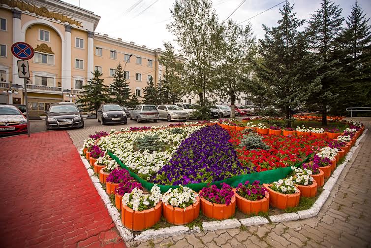Цветочное царство города Улан-Удэ