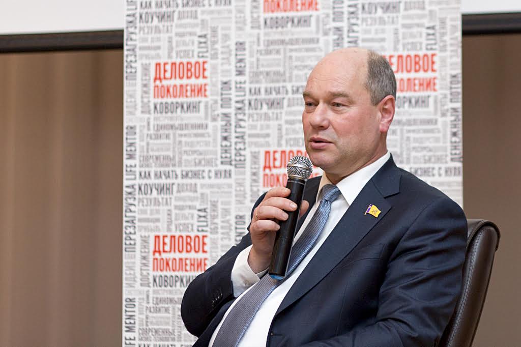Мэр Александр Голков на встрече с молодыми предпринимателями