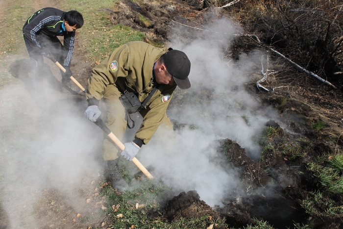 Тушение торфяников Василий Тараруев, ИА UlanMedia