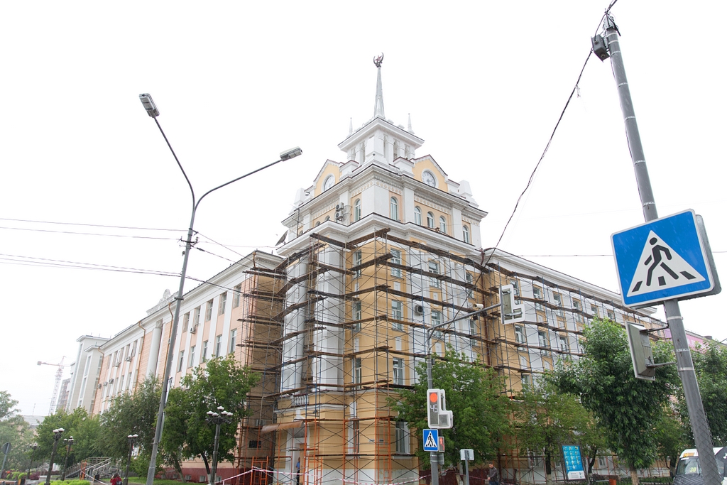 Реставрация фасадов зданий города Улан-Удэ
