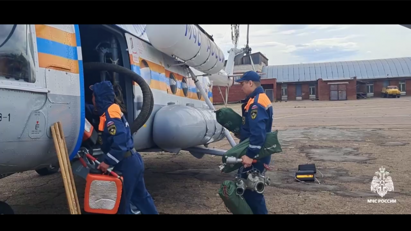 На лесной пожар на севере Бурятии отправился Ми-8 МЧС
