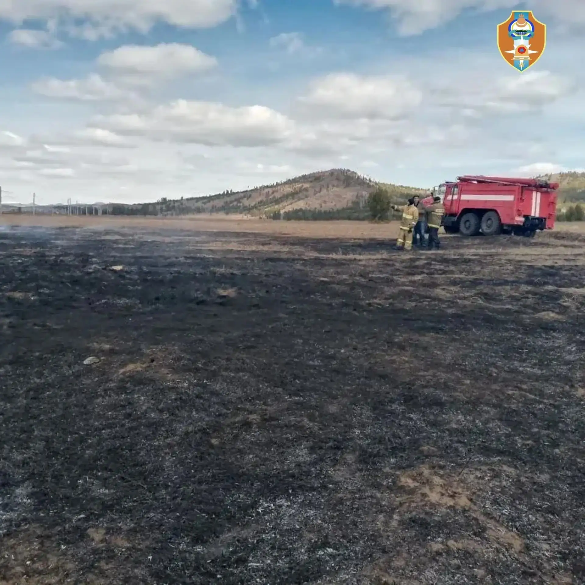 В Бурятии вовремя успели потушить ландшафтный пожар агентство ГО и ЧС Бурятии