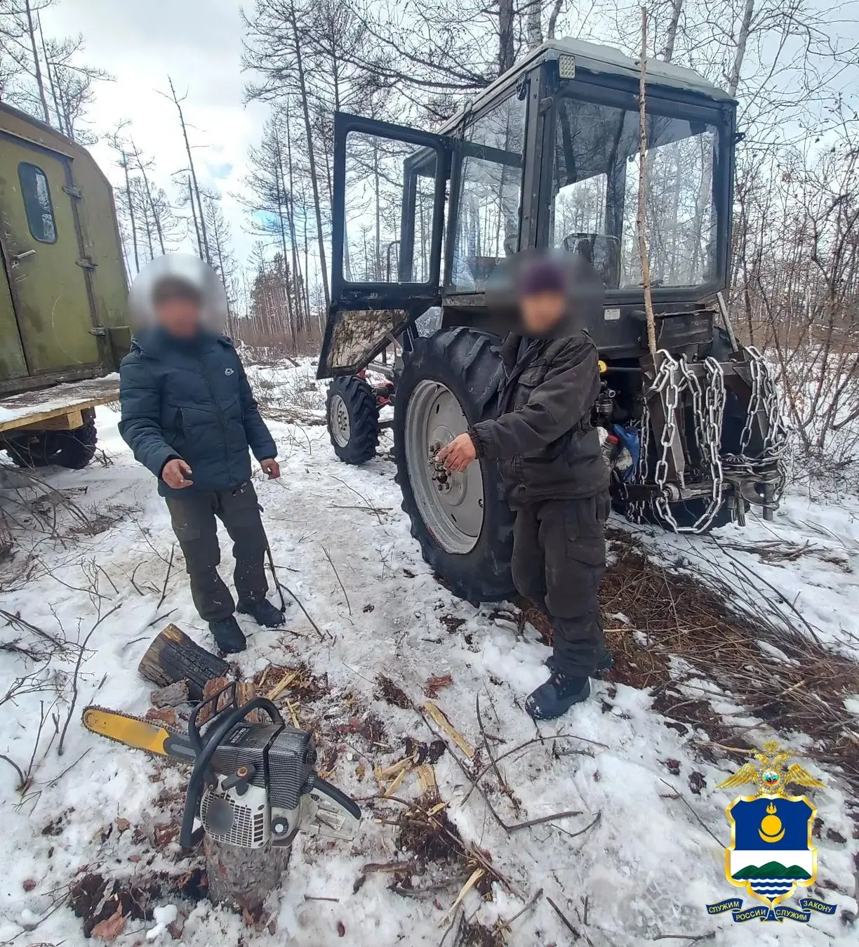 В Бурятии с поличным поймали &quotчёрных лесорубов&quot на ущербе в 1 млн рублей МВД по Бурятии