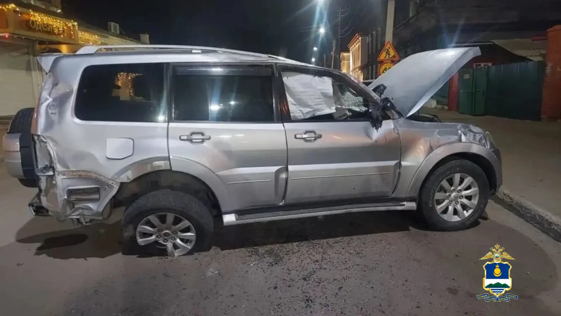В Улан-Удэ ночью столкнулись Mitsubishi и Toyota ГИБДД по Бурятии