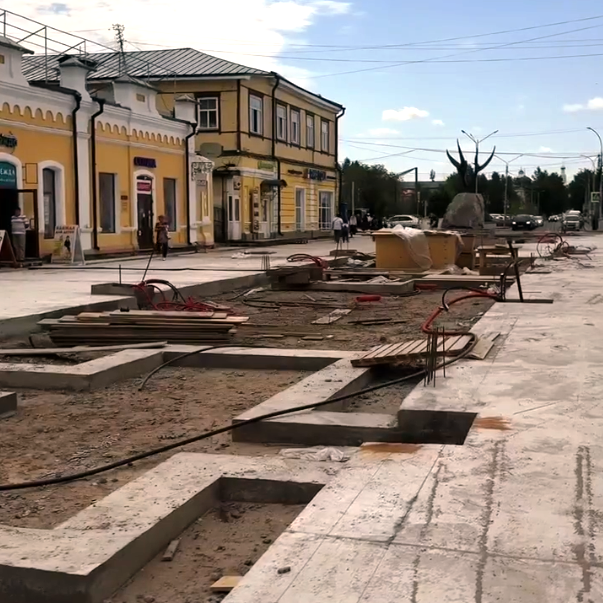 На Арбате в Улан-Удэ ремонт идёт по графику