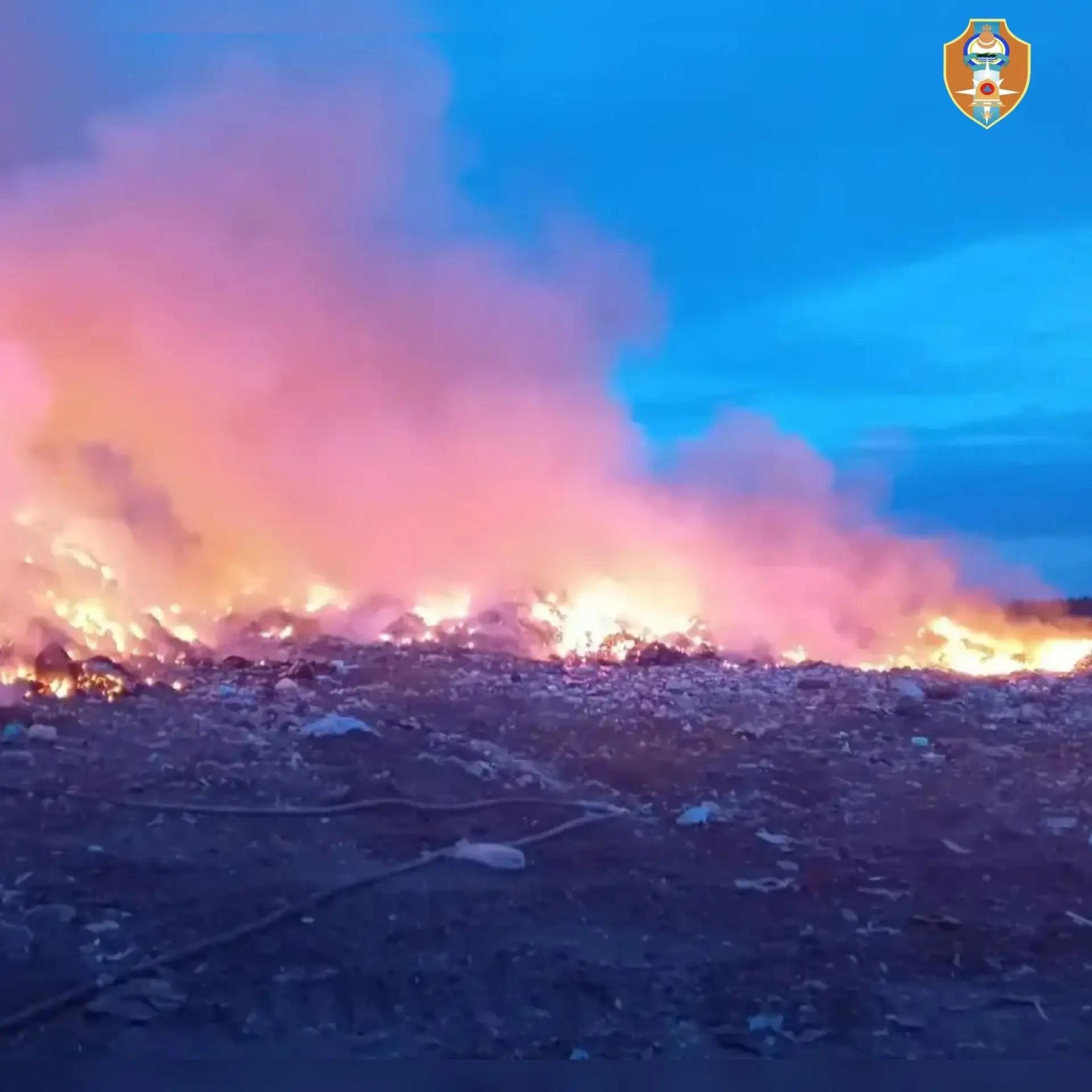Огонь вспыхнул снова — вскоре после тушения предыдущего пожара агентство ГО и ЧС Бурятии