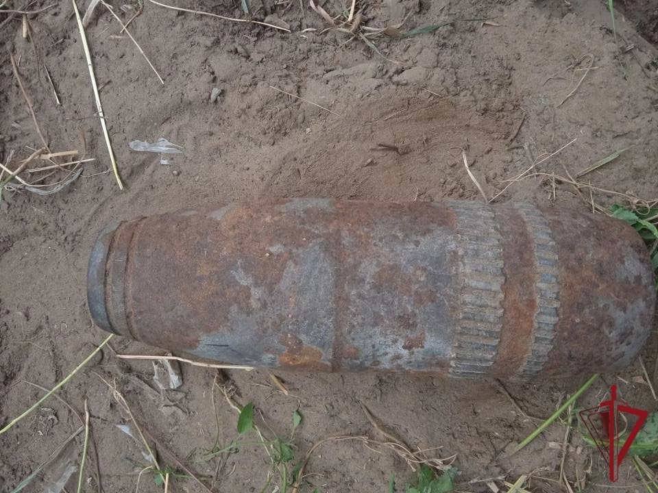 Боеприпас обнаружили во время земляных работ в частном доме Росгвардия по Бурятии