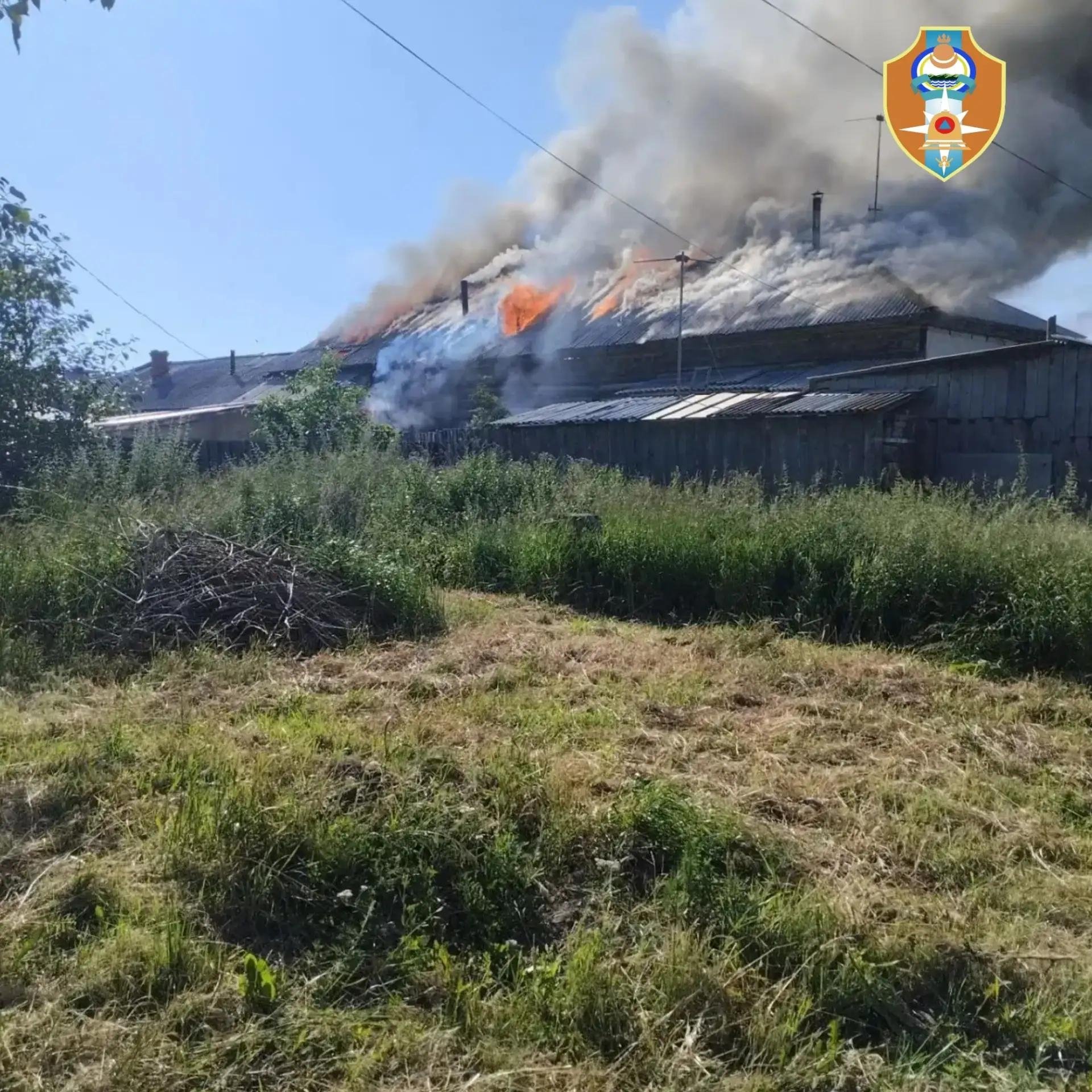 Огнеборцы потушили возгорание на станции Тимлюй агентство ГО и ЧС Бурятии