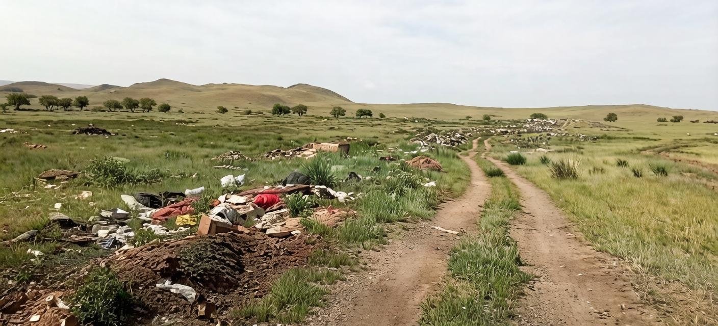 Свалка в степи Народный фронт Бурятии