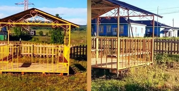 Благоустройство сквера на улице Луговая в селе Баянгол продолжается в рамках федерального проекта Закамна-инфо.24/7