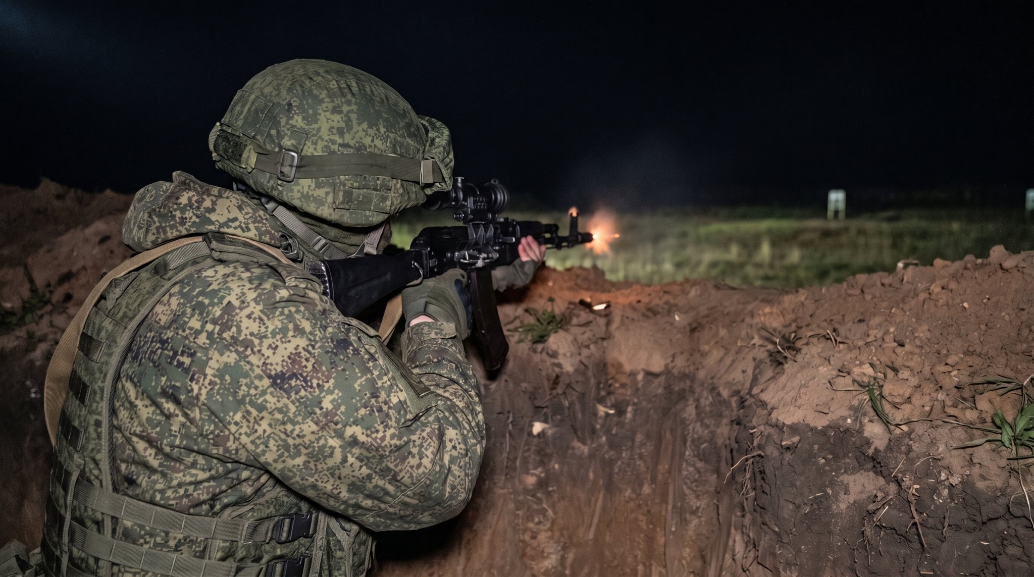 Разведка и огонь в темноте Восточный военный округ